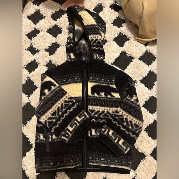 Old Navy Black and Cream Kids Hoodie - Picture 1 of 1